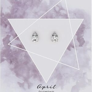 Diamond Silver Earrings